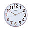 GEEPAS Wall Clock Modern Large Number Silent Round Clock Battery Operated