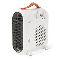 Geepas White 2000W Portable Fan Heater