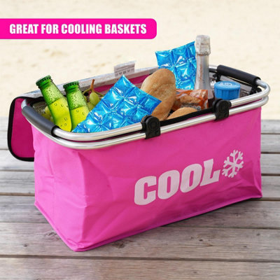 GEEZY 3 Reusable Flexible Ice Pack Fridge Freezer Summer Cool Lunch Box ...