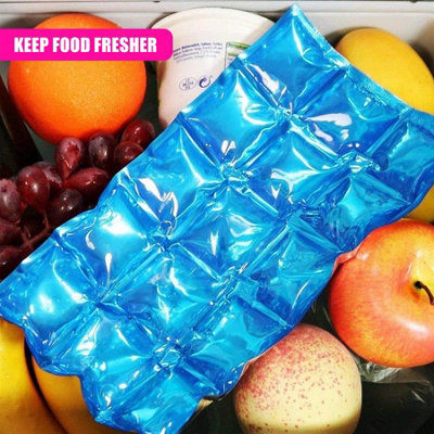 GEEZY 3 Reusable Flexible Ice Pack Fridge Freezer Summer Cool Lunch Box ...
