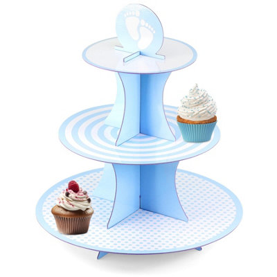 2 Pack Cupcake Stand voor 24 cupcakes 3-laags kanten taartstandaard