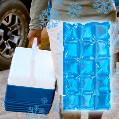 Reusable Dry Ice Pack Sheets | Cuttable Cooler Ice Packs - 3 Pack Large Size
