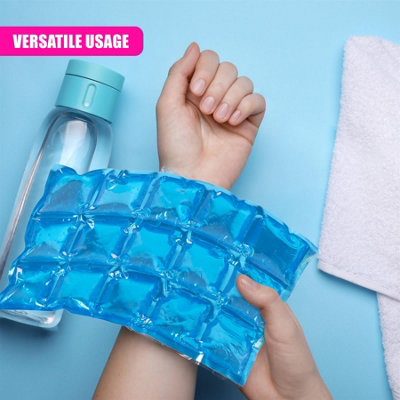 GEEZY 4 Reusable Flexible Ice Pack Fridge Freezer Summer Cool Lunch Box ...