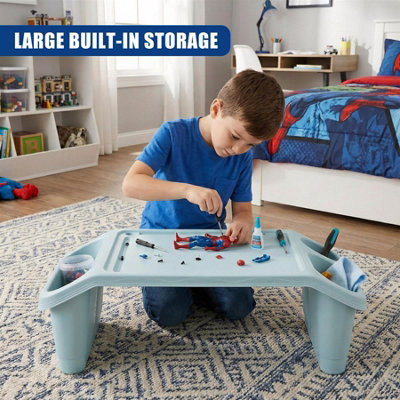 GEEZY Bed Tray Table for Kids & Adults Laptop Lap Desk Storage Eat Work ...