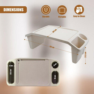GEEZY Bed Tray Table for Kids & Adults Laptop Lap Desk Storage Eat Work ...