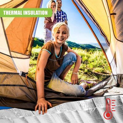 GEEZY Camping Mat Aluminum Foil Folding Blanket, Picnic, Tent Rug Outdoor Activities