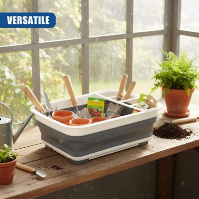 GEEZY Collapsible Dish Drainer Rack Washing Up Silicone Drying Board ...