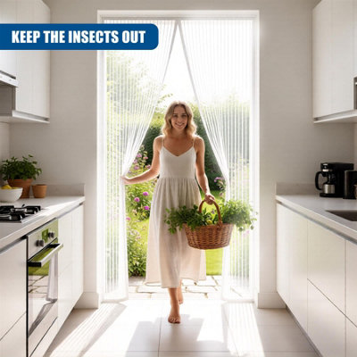 GEEZY Magnetic Insect Door Screen Net Mesh Curtain Mosquito Fly Bug ...