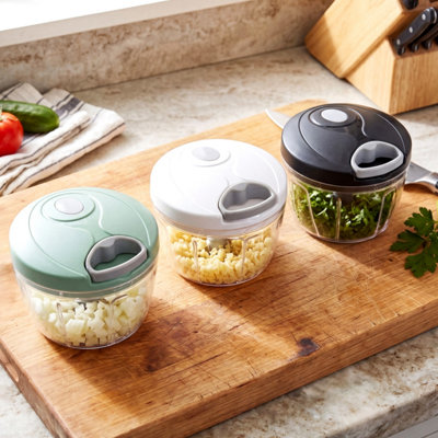 GEEZY Manual Food Chopper with Pull String Kitchen Vegetables