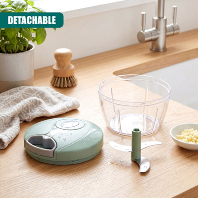 調理器具 JOYTEC MULTI SLICE & BLENDER SB-20N GEEZY Manual Food Chopper with Pull String Kitchen Vegetables