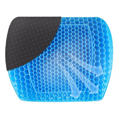 GEEZY Orthopaedic Gel Seat Cushion Non-Slip Back Support Sciatica