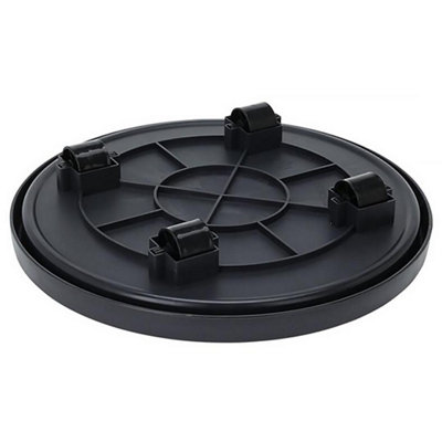 GEEZY Plant Trolley Pot Stand Caddy On Wheels Flower Garden Indoor Outdoor Movable