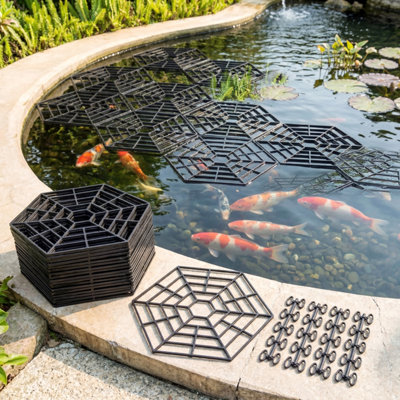 GEEZY Pond & Fish Guard Protector Plastic Floating Net Rings Protective ...