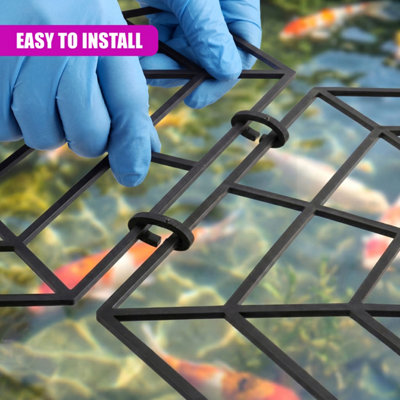 GEEZY Pond & Fish Guard Protector Plastic Floating Net Rings Protective ...