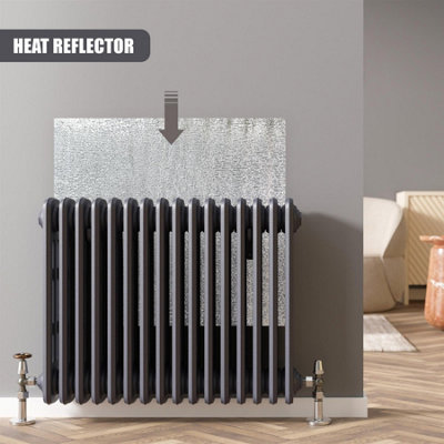 GEEZY Reflective Radiator Foil Insulation Roll 400x50cm Heat Deflector ...