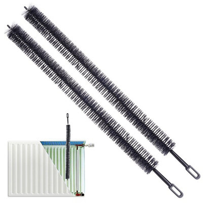 GEEZY Set of 2 Radiator Cleaning Brush 71cm Long Reach Flexible ...