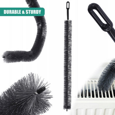 GEEZY Set of 2 Radiator Cleaning Brush 71cm Long Reach Flexible ...