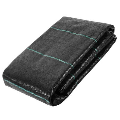 GEEZY Weed Control Membrane Fabric Black 1 x 10 m Woven Garden Cover Blanket Water Permeable Tearproof Barrier