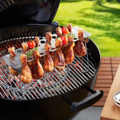 GEFU BBQ Chicken Leg Rack Large Holds 12 Drumsticks