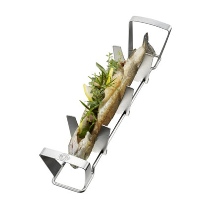 GEFU BBQ Fish Rack Adjustable Stainless Steel Grilling Rack