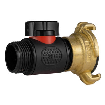 Geka-Type Brass Claw Connector and In-Line 3/4