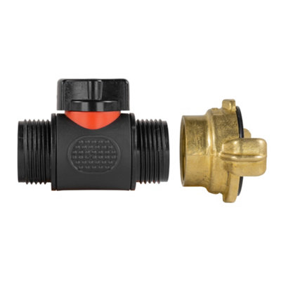 Geka-Type Brass Claw Connector and In-Line 3/4