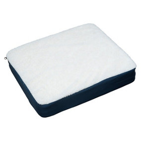 Gel Comfort Cushion - Comfortable Foam Seat Pad with Cooling Gel Insert & Reversable Machine Washable Cover - H7 x W45 x D38.5cm