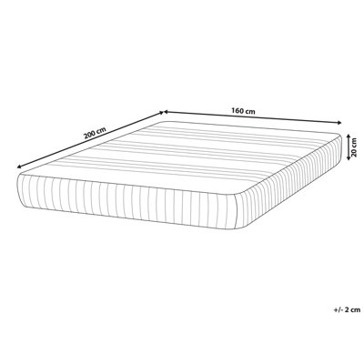 Gel Foam Mattress 160 x 200 cm (EU King Size) Various Sizes