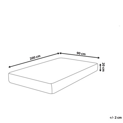 Gel Memory Foam Mattress ALLURE Medium 90 x 200 cm (EU Single)