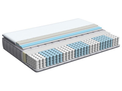 Gel Memory Foam Pocket Spring Mattress PLEASANT H3/4 Firm 160 x 200 cm ...