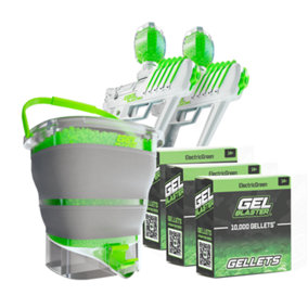 Gelblaster Bundle Surge 2 pk +Depot+3 pk Gellets Green