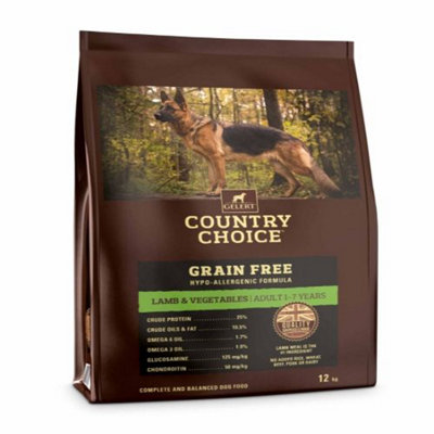 Gelert Country Choice Grain Free Lamb & Veg 12kg