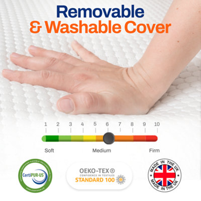 GelSmart Gel Infused Memory Foam Mattress with removable cover
