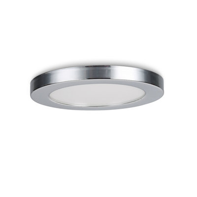 Gemini LED Round Ceiling & Wall Light- 3 Way Colour Changing - 12W Chrome