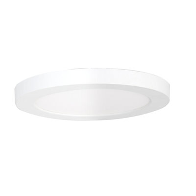 Gemini LED Round Ceiling & Wall Light- 3 Way Colour Changing - 12W White