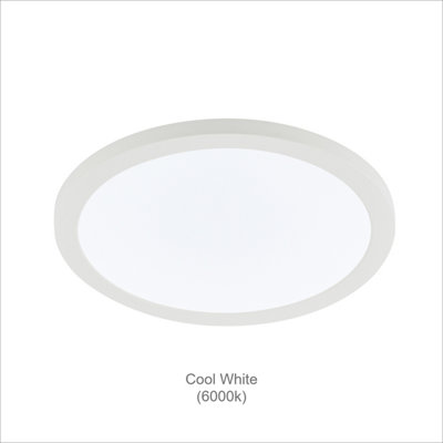 Gemini LED Round Ceiling & Wall Light- 3 Way Colour Changing - 24W Chrome