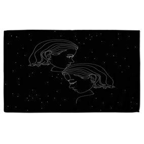 Gemini zodiac sign (bath towel) / Default Title