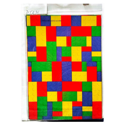 Gemma International Building Block Gift Wrap Sheets Set Multicoloured (One Size)