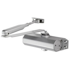 General Overhead Door Closer Fixed Power 165mm Centres Size 3 Silver