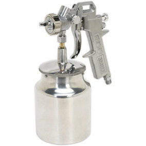 General Purpose Suction Fed Spray Gun Airbrush - 1.5mm Nozzle Water Based Paint