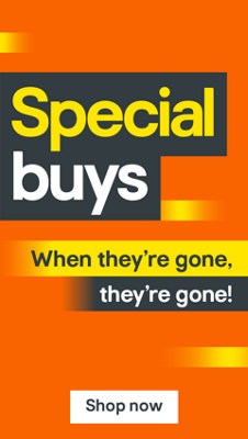 Special buys. When they're gone they're gone! Shop now