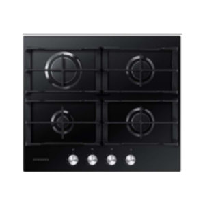 Black Samsung NA64H3000AK hob.