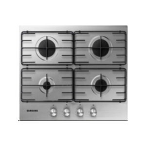 Silver Samsung NA64H3110AS hob.