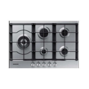 Silver Samsung NA75J3030AS hob.