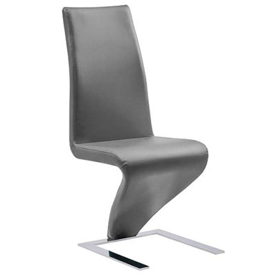 Genisimo Small Gloss Extending Dining Table 4 Demi Z Grey Chairs