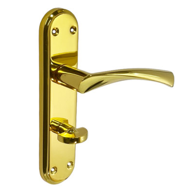 ERA Decorative Lever/Lever Long Backplate | Chrome Door Handle Pair