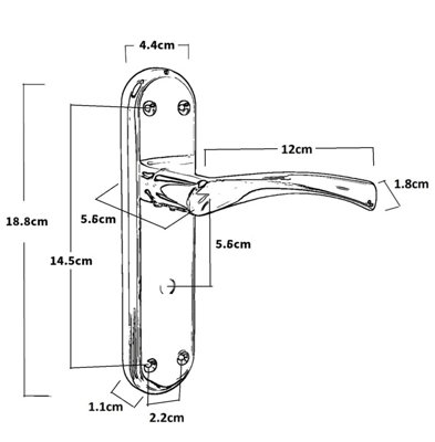 Genova Door Handles Polished Brass Twist Lever Bathroom Lock on Modern Marina Backplate