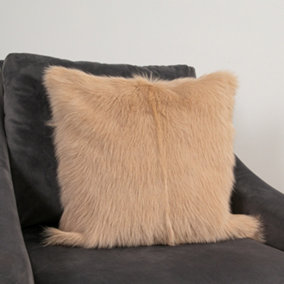 Genuine Cream Goatskin Cushion