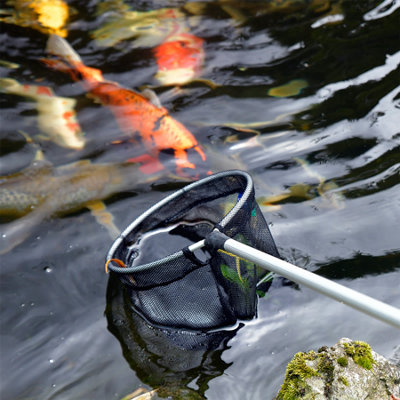 HOZELOCK POND NET SKIMMER TELESCOPIC LONG HANDLE GARDEN FISH POND