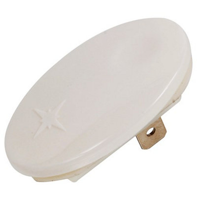Genuine Whirlpool Hob Oval Ignition Switch Button - White 2tag ...